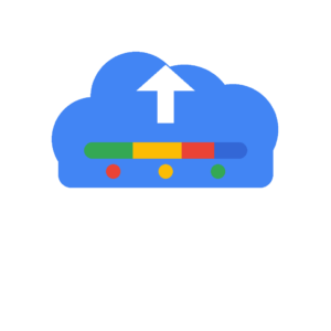 אייקון ניהול נפח אחסון בחשבון Google - ענן ומד אחסון